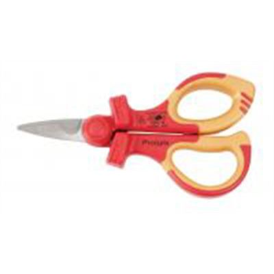 WIH32951 image(0) - Wiha Tools Insul. Proturn Electrician"s Shears, 6.3" OAL w/ Cable Notch. Stainless Steel Blades