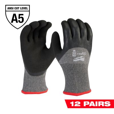 MLW48-73-7952B image(0) - 12-Pack Cut Level 5 Winter Dipped Gloves - L