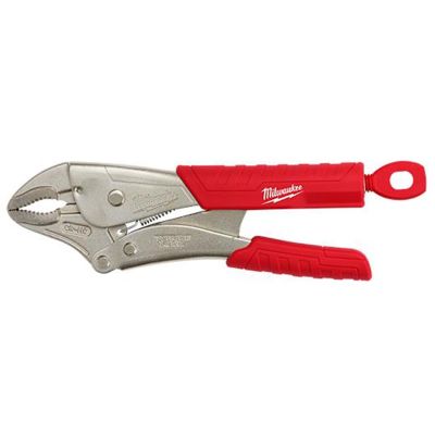 MLW48-22-3410 image(0) - Milwaukee Tool 10" Locking Pliers  Curved Jaw w/ Durable Grip