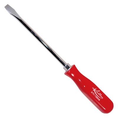 KTI19806 image(0) - 6 in. Slotted Screwdriver with Red Square Handle (