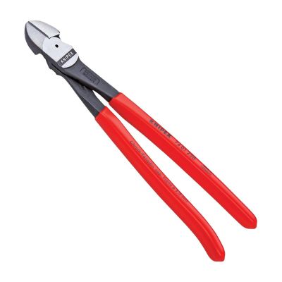 KNP7401-10C image(0) - KNIPEX 10" HIGH LEVERAGE DIAGONAL CUTTERS CARDED