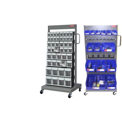LDS1010386 image(0) - ShopSol Two Sided Mobile Parts Storage Cart
