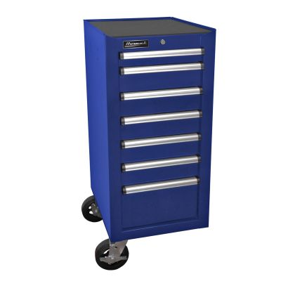 HOMBL08018070 image(0) - Homak Manufacturing 18 in. H2Pro Series 7-Drawer Side Cabinet, Blue