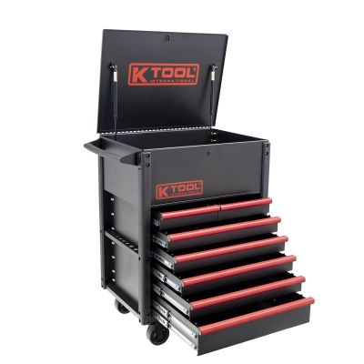 KTI75122 image(0) - K Tool International Premium 7 Drawer 750 lb. Service Cart (Matte Black)