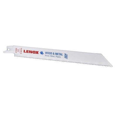 LEX22753 image(0) - Lenox Tools Reciprocating Saw Blades, 810R, Bi-Metal, 8 in. Lo