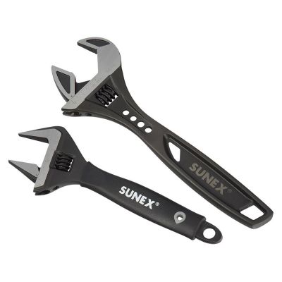 SUN9617 image(0) - Sunex 2-Piece Adjustable Wrench Set (10 in.