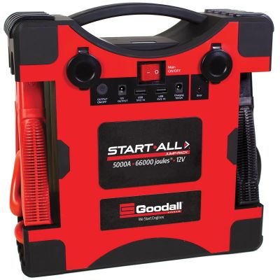 GDLJP-12-5000T image(0) - Goodall Manufacturing START ALL Jump Pack 5,000 Amp 60000 Joules 5S 12V