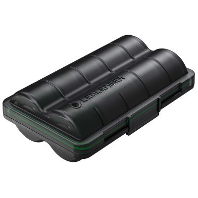 LED502128 image(0) - LEDLENSER INC Battery Box (Includes 2 x 18650 li-ion batteries)