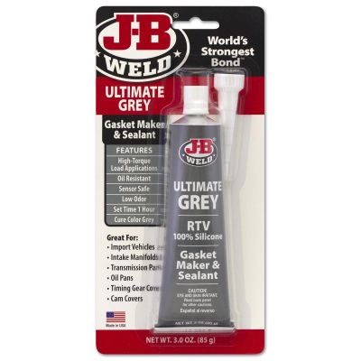 JBW32327 image(0) - J B Weld J-B Weld 32327 Ultimate Grey High Temperature RTV Silicone Gasket Maker and Sealant - 3 oz.