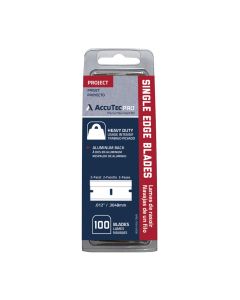 ASR66-0448 image(0) - AccuTec Pro Single Edge Razor Blades .012 2 Facet, 100 per box