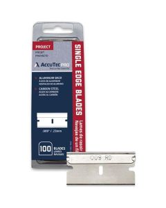 ASR66-0089-DISP image(0) - AccuTec Pro Single Edge Razor Blades .009 2 Facet, 100 per box