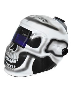 JCK47102 image(0) - Jackson Safety - Welding Helmet - Auto Darkening - Nylon - 3.78" x 1.65" Viewing Area - Shade 10 Fixed ADF 1/1/1/1 - 370 Speed Dial Headgear - Gray Matter Graphics