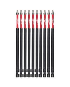 MLW48-32-4216 image(0) - SHOCKWAVE&trade; 6" Impact Square Recess #3 Power Bits (10 Pk)