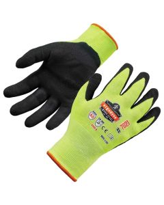 ERG17965 image(0) - Ergodyne 7021 XL Lime Nitrile-Coated Cut-Resis Gloves A2 Level WSX