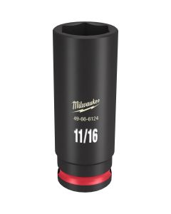MLW49-66-6124 image(0) - SHOCKWAVE Impact Duty&trade; 3/8"Drive 11/16" Deep 6 Point Socket