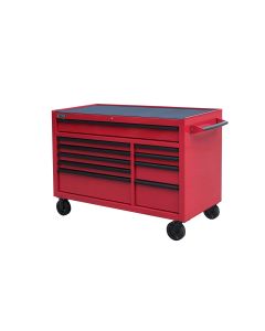 Red Tool Cabinet Pro Series 54" Rolling 10-Drawer