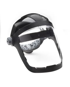 SRW14220 image(0) - Jackson Safety Jackson Safety - Face Shield - QUAD 500 Premium Multi-Purpose Series - 9' x 12.125' x 0.060" Window - Clear AF - 370 Speed Dial Headgear