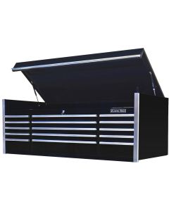 72" 15 Drawer Professional Top Chest, Black