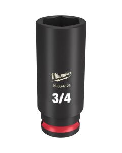 MLW49-66-6125 image(0) - SHOCKWAVE Impact Duty&trade; 3/8"Drive 3/4" Deep 6 Point Socket