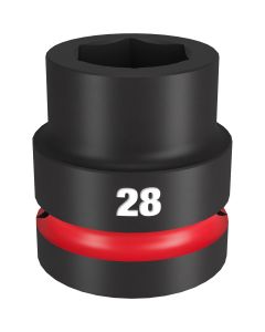 MLW49-66-6593 image(0) - SHOCKWAVE Impact Duty&trade; 1"Drive 28MM Standard 6 Point Socket