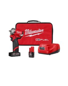 M12 FUEL 3/8 in. Stubby Impact Wrench w/ (2) Batteries Kit