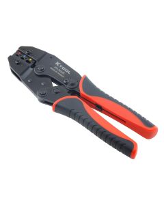 KTI56205 image(0) - K Tool International Terminal Crimper 8.7 in. Ratcheting with Carbon Steel Head