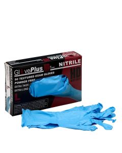 FAO90878 image(0) - Nitrile Exam Gloves Heavy Duty (8 mil thickness) Large 50/box