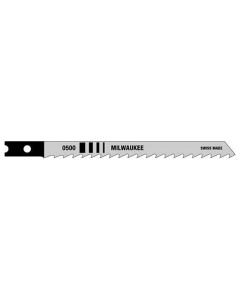 MLW48-42-0500 image(0) - Milwaukee Tool 4" GP JIG SAW BLADES, 6 TPI, HIGH CARBON STEEL, U-SHANK, (5-PK)