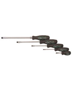 KTI16001 image(0) - K Tool International SCREWDRIVER SET SLOTTED 5 PC SET