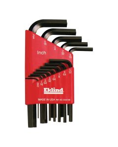 EKL10113 image(0) - Eklind Tool Company HEX KEY SET 13 PC SAE SHORT .050-3/8IN.