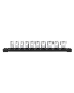 MLW48-22-9503 image(0) - 10pc 3/8 in. Metric Sockets with FOUR FLAT™ Sides