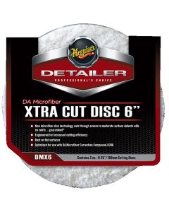 MEGDMX6 image(0) - Meguiar's Automotive 6" Microfiber Xtra Cut Disc (2-Pack)