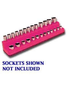 MTS722 image(0) - Mechanic's Time Savers 1/4 in. Drive Magnetic Hot Pink 4 to 14 mm Socket