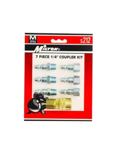 MILS212 image(0) - Milton Industries 7 Piece M-Style Coupler Kit