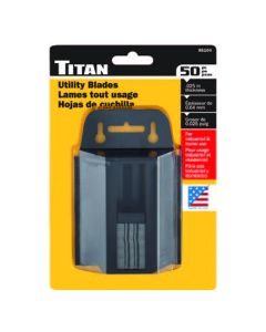 TIT85104 image(1) - Titan 50 Piece Heavy-Duty Utility Knife Blades in Dispenser