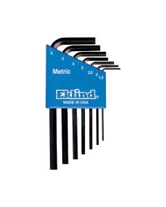 EKL10507 image(0) - Eklind Tool Company HEX KEY SET 7 PC METRIC SHORT 1.5-6MM
