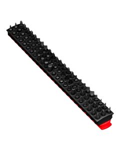 ERN5741 image(0) - Ernst Mfg. 13" 72 Tool Magnetic Bit Bar - Red/Black