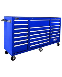HOMBL04021720 image(0) - Homak Manufacturing 72 in. H2Pro Series 21 Drawer Rolling Cabinet, Blue
