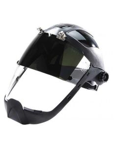 SRWS32251 image(0) - Sellstrom Sellstrom - Face Shield - DP4 Series - 9" x 12.125" x 0.060" Window - Clear AF with Shade 5 IR Flip Visor - Ratcheting Headgear - with Chin Guard