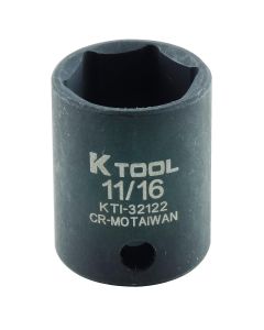 KTI32122 image(0) - K Tool International SOC 11/16 3/8D IMP 6PT