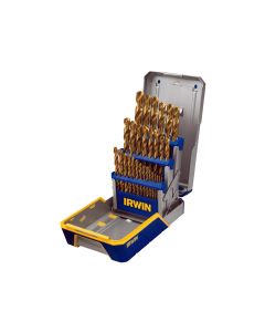 HAN3018003 image(0) - 29PC DRILL BIT INDUSTRIAL SET CASE, TIN COATED