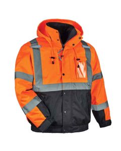 ERG25583 image(0) - Ergodyne 8381 M Orange Type R Class 3 3-in-1 Bomber Jacket