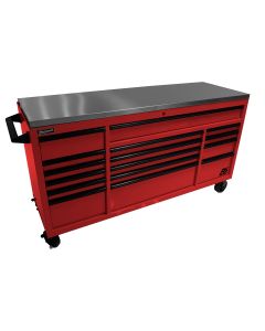 HOMRD04072164 image(0) - 72" RS Roller Cabinet Red Stainless Steel Top