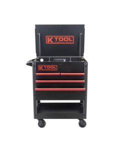KTI75118 image(5) - K Tool International Service Cart 35 in. Premium 4 Drawer 500 lb. (Matte Black)