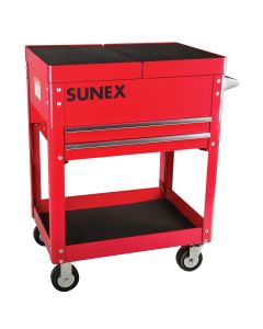 SUN8035R image(0) - Compact Slide Top Utility Cart, Red