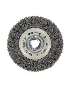 FOR72100 image(0) - Forney Industries Command PRO Wire Wheel, Crimped, 4 in x .014 in x 5/8 in-11