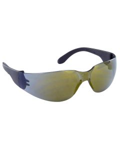 SAS5344 image(0) - SAS Safety NSX Black Temple High-Impact Poly Gold Mirror Lens Safe Glasses