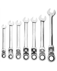 WLMW30636 image(0) - Wilmar Corp. / Performance Tool 7-pc SAE Flex Head Ratcheting