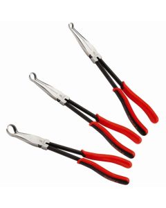 SUN3703V image(0) - Sunex 3 Piece 11" Long Reach Hose Gripper Pliers Set