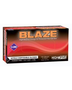 MFXN482 image(0) - Microflex BLAZE PF NITRILE EXAM GLOVES MEDIUM